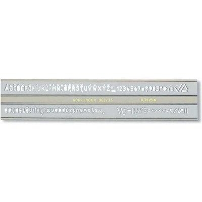Koh-i-noor Šablona písmen 3,5mm 748033