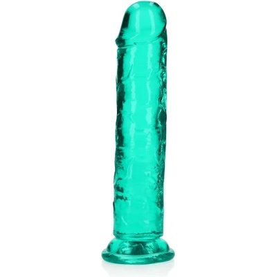 Shots Toys Джели дилдо Real Rock Crystal Clear 8" тюркоаз