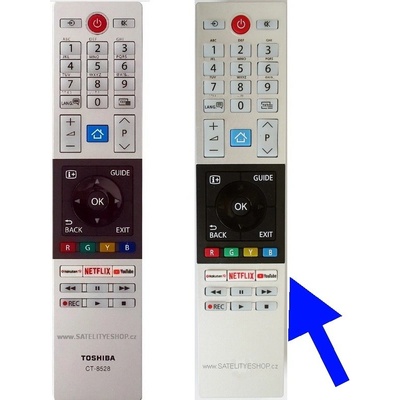 Diaľkový ovládač Toshiba CT-8528