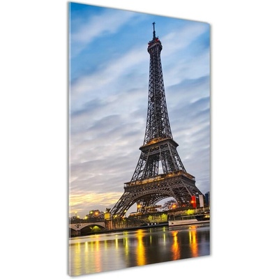 Vertikálny fotoobraz na skle Eiffelová veža Paríž 50x100 cm