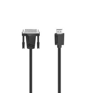 Hama Кабел HAMA 200716, DVI-I Dual Link мъжко - HDMI мъжко, Ultra-HD, 4K, 3 (4047443444806)