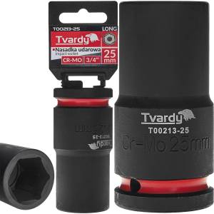 Tvardy Ударна вложка удължена 3/4" 6-стен 25mm CR-MO 82112 (T00213-25)