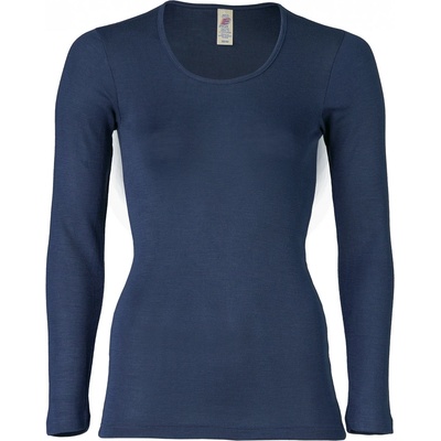 Engel Дамско копринено термобельо Engel Women's Undershirt L/S Merino base layer - Navy - размер 34/36 (EU) (114-0634-1012)
