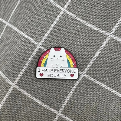 Pinarna Kočička s duhou I hate everyone equally Nenávidím všechny stejně – Hledejceny.cz