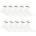 Donnay Дамски чорапи Donnay 10 Pack Quarter Socks Ladies - White