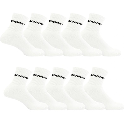 Donnay Дамски чорапи Donnay 10 Pack Quarter Socks Ladies - White