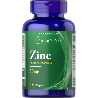 Puritan's Pride Zinc 50 mg | as Zinc Gluconate [100 Таблетки]