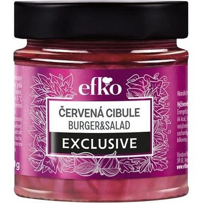 efko Exclusive Burger & Salad červená cibule 210 ml