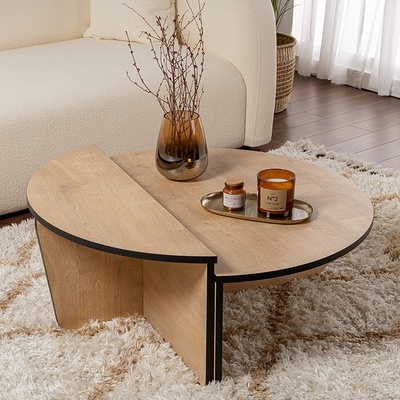 ASG Orion - дизайнерска маса меден дъб с черно (8684283439751)