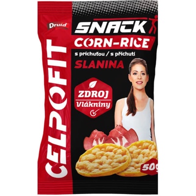 Celpo Fit Snack kukurično-ryžový s príchuťou slanina 50 g