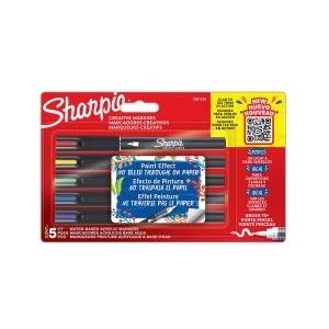 Sharpie Акрилни маркери Brush 5 цвята