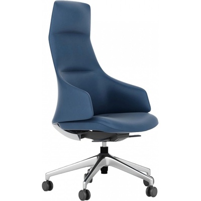Antares Мениджръски стол Antares ALESSANDRO, до 120кг, еко кожа, синхронен механизъм, коригиране на дълбочината, заключване в позиция, син (ALESSANDRO-BLUE)