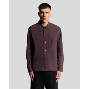 Lyle and Scott Crinkle Overshirt - Brown