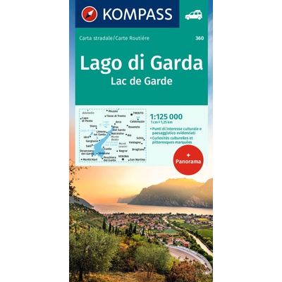Gardasee 1: 125 000+ Panorama KOMPASS