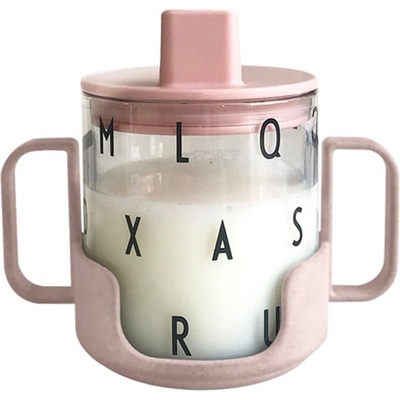 Design Letters Розова бебешка чаша Grow With Your Cup Grow with Your Cup - Design Letters (20103008NUDE)