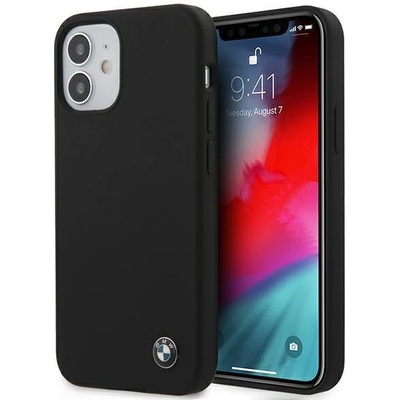 BMW Калъф за телефон BMW Silicone Signature за iPhone 12 Mini, черен (3700740486733)