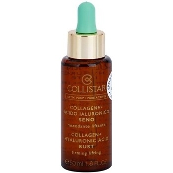 Collistar Pures Actives Collagen+ Hyaluronic Acid Bust Firming Lifting zpevňující a vyhlazující čisté látky na prsa a dekolt 50 ml