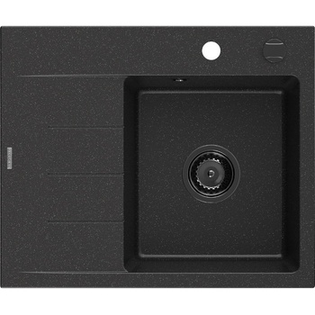 Mexen Ben гранитна мивка с 1 отделение и с отцеден, дясна 600x500 мм, (6523605000-73-B)