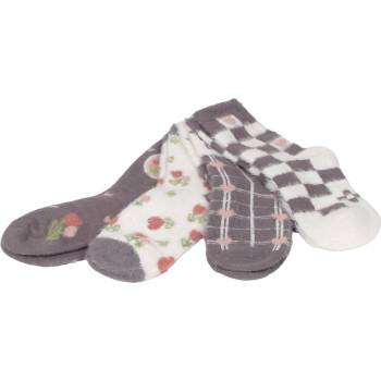 Image 1 of Комплект дамски пухкави чорапи в сиво и бяло - 4 чифта