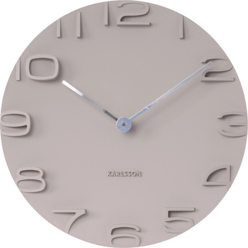 Karlsson Стенен часовник On The Edge сив (KA5311GY)