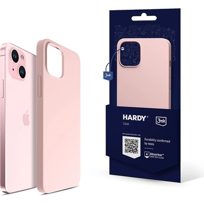 3mk Protection Калъф за Apple iPhone 15 Plus, силиконов, 3MK Hardy Case, розов