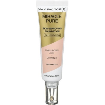 Max Factor Miracle Pure Skin dlouhotrvající make-up SPF30 50 Natural Rose 30 ml