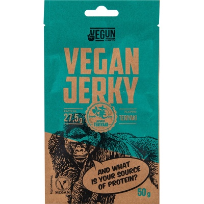 VegSnack s.r.o. Vegan Jerky s příchutí teriyaki 50 g VEGUN