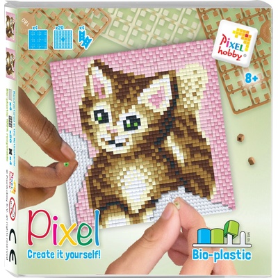 Pixelhobby Мозайка с пиксели Classic, Pixelhobby, 48x48 пиксела - Коте (44038)
