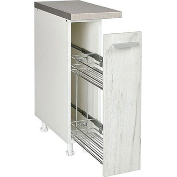 Matis Кухненски шкаф долен бутилиера in d20 снежен дъб