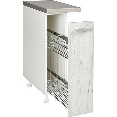 Matis Кухненски шкаф долен бутилиера in d20 снежен дъб