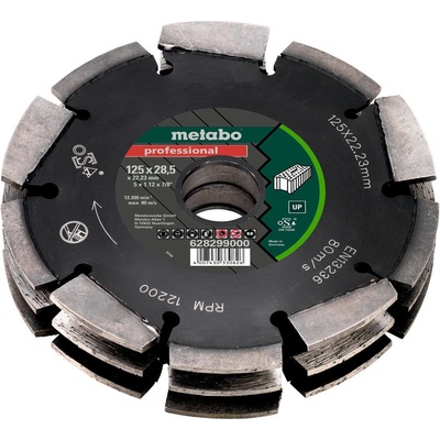 Metabo Diamantový frézovací kotouč 3, 125x28,5x22,23mm, „professional“