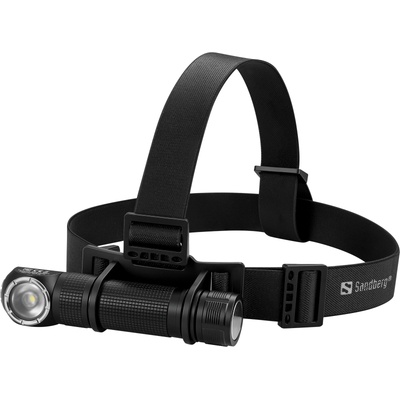 Sandberg 421-36 фенер Черен Фенерче за лента за глава LED (Headlamp 1000 Pro)