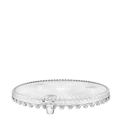 Horecano - Стъклена поставка / плато за торта на столче ф22xh5см (SN. DMY. 022.01. 000) (0112373)