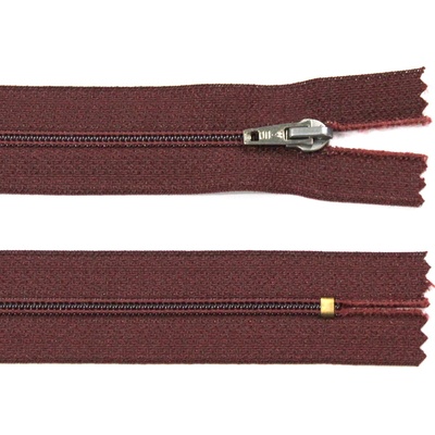Spirálový zip no.3 nerozepínací 22cm - více barev color: 579 vínová