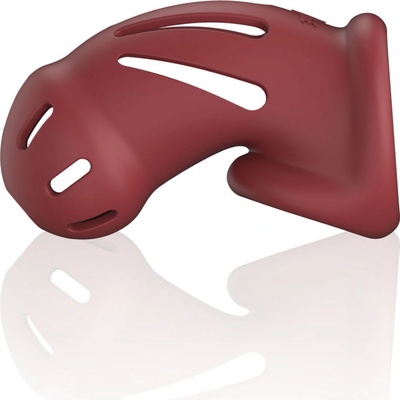Shots ManCage Ultra Soft Silicone Chastity Cage Model 28 Red - silikonová klec na penis – Zboží Mobilmania
