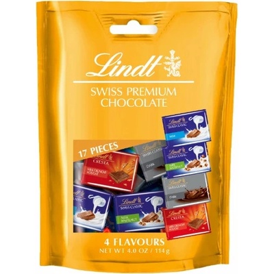 Lindt Swiss Premium Chocolate 4 Flavours 114 g