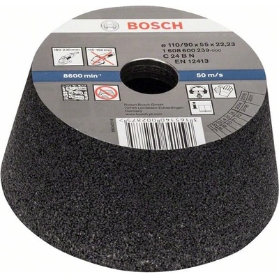 BOSCH Brúsny hrniec, kónický - kameň/betón 90 mm, 110 mm, 55 mm, 24 1608600239