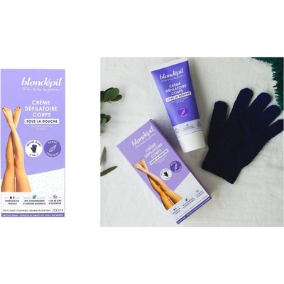 Blondépil Crème Dépilatoire Corps Depilační krém na tělo 200 ml + rukavice