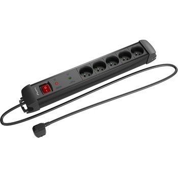 Lanberg 5 Plug 1,5 m Switch (SP1-05E-0150-BK)