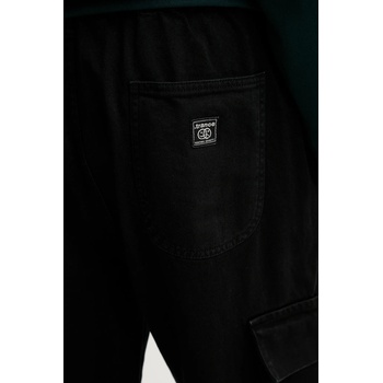 Kaotiko Памучен панталон Kaotiko в черно с кройка тип карго, с висока талия AR010-01-K002 (AR010.01.K002)