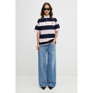 coperni Памучна тениска с яка Striped Polo (COPJS117F5026)