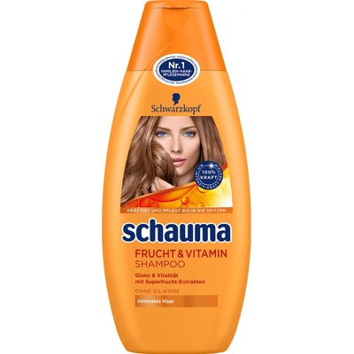Schauma Super ovocie & Vitamín šampón na normálne vlasy 400 ml