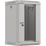 Lanberg Комуникационен шкаф Lanberg rack cabinet 10" wall-mount 9U/300x300 (flat pack) with glass door grey (WF11-3309-10S)