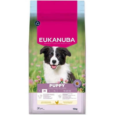 Eukanuba Puppy Medium rich in fresh chicken 15 kg
