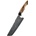 HARAHU Дамаски кухненски нож YU-37465 - Nakiri / Кафяв KP37465