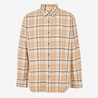 Timberland Men's Long-Sleeve Check Patterned Shirt - Angora