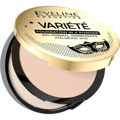 Eveline Cosmetics Variété minerálny kompaktný púder s aplikátorom 02 Natural 8 g