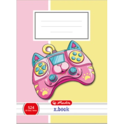 Herlitz Sešit A5 linkovaný 524 Gamepad Cat