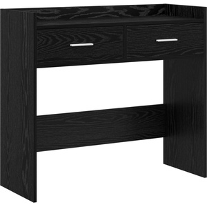 vidaXL Конзолна маса Черен дъб 90 x 35 x 80 см Инженерна дървесина (8011300)