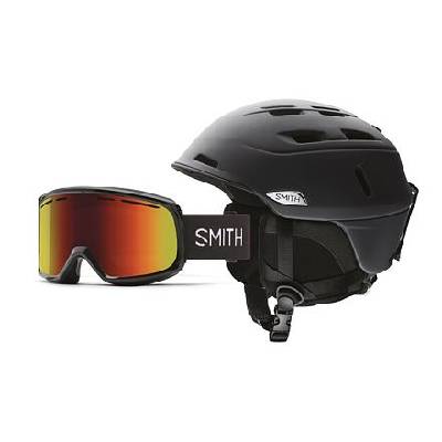 Helma + brýle Smith CAMBER / RANGE Matte Black velikost L
